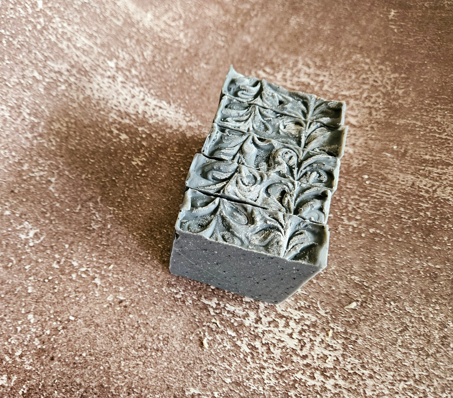 Activated Charcoal w/ Tea Tree Essential Oil and Poppy Seeds Handmade Soap Bar